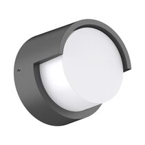 Livi-5 Modern 5W LED Exterior Wall Light IP65 Dark Grey / Tri-Colour - 22690