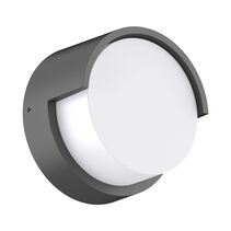 Livi-8 Modern 8W LED Exterior Wall Light IP65 Dark Grey / Tri-Colour - 22693