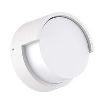Livi-8 Modern 8W LED Exterior Wall Light IP65 White / Tri-Colour - 22694