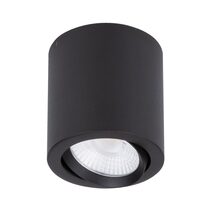 Neo-20 20W Dimmable Surface Mounted Tiltable LED Downlight Black / Tri-Colour - 21296
