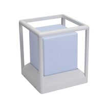Pilla-Cube Cubed Shaped Exterior Pillar Mount Light White IP65 - 10994