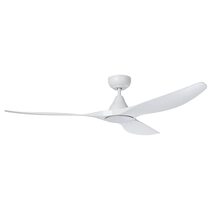 Surf 60" DC Ceiling Fan With 20W Dimmable LED Matt White / Tri-Colour - 20550201