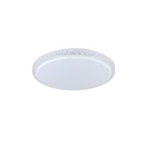 Delilah 24W LED Crystal Effect Oyster White / Tri-Colour - 205669