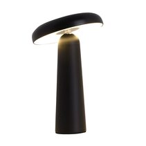 Chanterelle 4W Rechargeable Touch Dimmable Table Lamp Black / Warm White - UTL-CHATERELLE-BLK