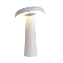 Chanterelle 4W Rechargeable Touch Dimmable Table Lamp White / Warm White - UTL-CHATERELLE-WH