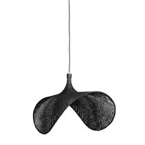Modern Large Straw Hat Ceiling Light Black - ROSANNA-100 Black