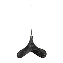 Modern Small Straw Hat Ceiling Light Black - ROSANNA-50 Black