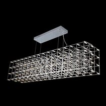Linear Small Web Dimmable LED Pendant Light Stainless Steel / Warm White - UP3805SQ-S