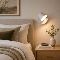 Yarra 1 Light 7.4W LED Wall Light Matt White / Warm White - UWLYARRA1WH-WW