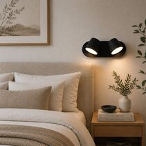 Yarra 2 Light 14.8W LED Wall Light Matt Black / Warm White - UWLYARRA2BLK-WW