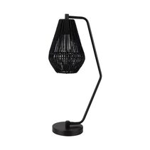 Carter-DL Paper Rope Desk Lamp Black - 23148