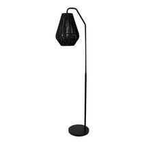 Carter-FL Paper Rope Floor Lamp Black - 23150