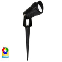 Spitze 3W 24V DC LED Dimmable Spike Light Black / RGBCW IP65 - HV1428RGBCW