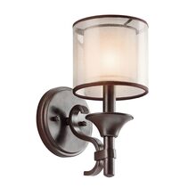 Lacey 1 Light Wall Light Mission Bronze - KL/LACEY1/MB