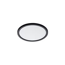 Fino 18W Ultrathin Dimmable LED Oyster Matt Black / Tri-Colour - MLFO34518MD