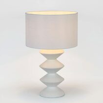 Aldo Table Lamp White With Shade - MRDLMP0015W