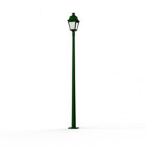 Avenue 3 N° 11 Post Light British Green & Opal Glass IP44 / Warm White - 103060019