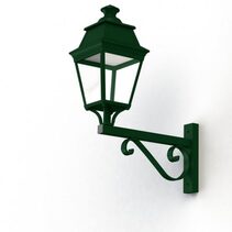 Avenue 3 N° 12 35W LED Wall Light Fir Green & Clear Glass IP44 / Warm White - 103053067