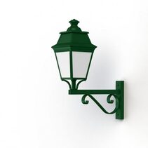 Avenue 3 N° 12 35W LED Wall Light Fir Green & Opal IP44 / Warm White - 103055067