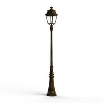 Avenue 3 N° 7 Post Light Gold Patina / Clear Glass IP44 - 103027009