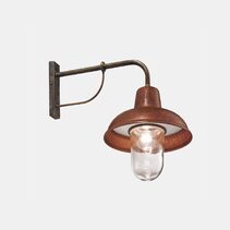 Contrada Straight Arm Wall Light With Clear Glass IP44 - 243.25.ORT