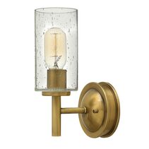 Collier 1 Light Wall Light Heritage Brass - HK-COLLIER1