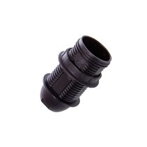 Lampholder 10mm Thread SES With Fixed Base Lip Black