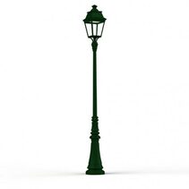 Avenue 3 N° 7 35W LED Post Light Fir Green & Clear Glass / Warm White - 103028067