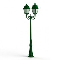 Avenue 3 N° 8 70W LED Post Light Fir Green & Opal PMMA IP44 / Warm White - 103035067