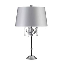 Amarilli 1 Light Table Lamp Black/Silver - AML-TL-BLK-SIL