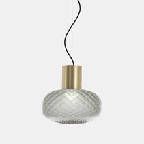 Bloom Oval Pendant Frosted Grey - 279.02.GS