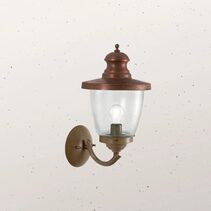 Venezia Medium Facing Up Wall Light With Clear Glass IP44 - 248.05.ORT