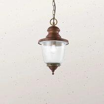 Venezia Large Pendant Light With Clear Glass IP44 - 248.08.ORT