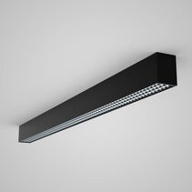 Proline 1000mm 30W LED Triac Dimmable Extension or Surface Mount With Crate Diffuser Matt Black / Tri-Colour - HCP-60252712