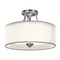Lacey Small Semi Flush Mount Antique Pewter - KL/LACEY/SF/AP
