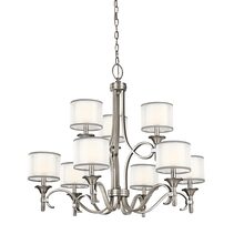 Lacey 9 Light Chandelier Antique Pewter - KL/LACEY9/AP