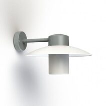Aubanne N° 1 E27 Wall Light Metal Grey / Frosted Glass IP44 - 101002023