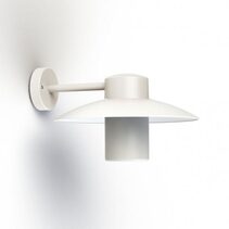 Aubanne N° 1 E27 Wall Light Pure White / Frosted Glass IP44 - 101002101
