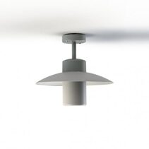 Aubanne N° 2 E27 Ceiling Light Metal Grey / Frosted Glass IP44 - 101004023