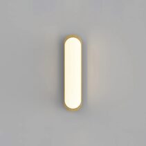 Bode 14W LED Dimmable Wall Light Old Brass / Warm White IP44