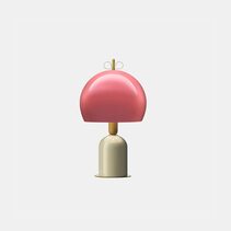 Bon Ton Round Table Lamp Antique Pink - N4B3EO