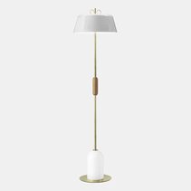 Bon Ton Wide Floor Lamp White - N9F3FO