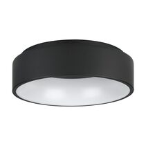 Marghera 1 25W Dimmable LED Oyster Light Black / Warm White - 390049