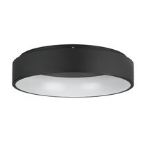 Marghera 1 34W Dimmable LED Oyster Light Black / Warm White - 390051