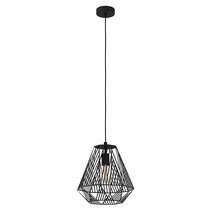 Stype 1 Light Pendant Black - 43692N