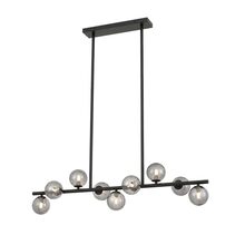 Moran 9 Light Pendant Black / Smoke - MORAN PE09-BKSM
