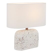 Reano Small Table Lamp White - REANO TL-WHTRZIV