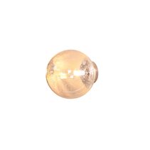 Ava Dimple Wall Light Satin Brass / Amber IP44 - UWL-AVA-DIM-SB-AMBER