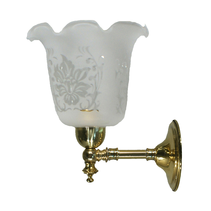 Waubra Wall Light Brass With 5008 Glass - 3000332