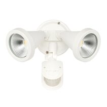 Stinger 20W LED Twin Spotlight With Sensor White / Tri-Colour IP44 - 22289/05